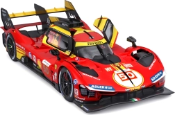 Metāla modelis Bburago 1:18 Ferrari 499P Nr. 50 – 24H Le Mans 2024 uzvarētājs