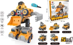 Robots 5 vienā, pārveidojams par transportlīdzekļiem DIY