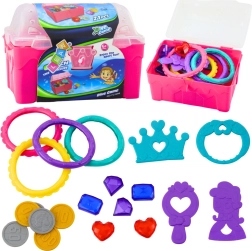 Treasure Chest for Diving in Water, Pink, 21 pcs