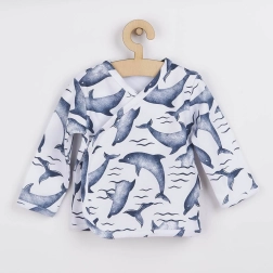 Zīdaiņu kokvilnas krekliņš NICOL Dolphin