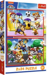 Puzle 2×24 Psīšu jautrā diena – PAW PATROL no Trefl