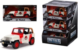 Metāla Jeep Wrangler Jurassic Park modelis 1:32 ar atveramām durvīm