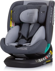 Chipolino autokrēsliņš Supreme i-Size 40–150 cm Isofix 360 – Granīts