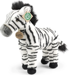 Stāvoša mīkstā rotaļlieta zebra 30 cm, videi draudzīga