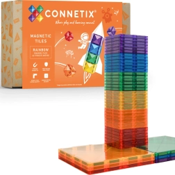 CONNETIX Rainbow Square Pack magnētiskā konstruktoru komplekts, 42 detaļas