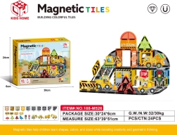 Magnetic Construction Set: Construction Site, 41 Pieces