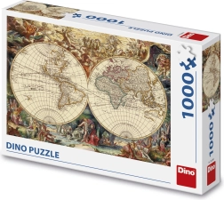 DINO puzle vēsturiskā karte, 1000 gabaliņi