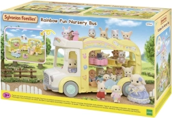 Krāsains autobuss SYLVANIAN FAMILIES – daudzfunkcionāls trīsstāvu autobuss figūriņām