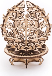 Koka mehāniskā 3D puzle puķe UGEARS (101 detaļa)