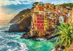 Puzzle TREFL Premium Plus Photo Odyssey: Riomaggiore, Itālija – 1000 gabaliņu