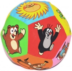 Tekstila bumba ar Kurmīša motīvu 15 cm