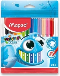 MAPED Color'Peps Ocean krāsaino flomāsteru komplekts, 12 gab.