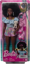 Barbie Deluxe Fashion Doll – Trendy Skater with Accessories and Puppy