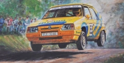 Auto modelis Škoda Favorit Rallye 96 mērogā 1:72