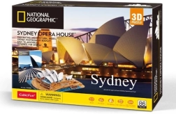 3D puzle NATIONAL GEOGRAPHIC Sidneja, 86 detaļas