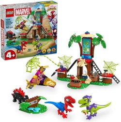 LEGO® Marvel Spidey un viņa pārsteidzošie draugi 11200 Spidejs, Gobijs un raptoŗu kauja koka mājiņas bāzē