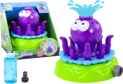 Dārza izsmidzinātājs Astoņkājis ar strūklaku un burbuļpūtēju Violets