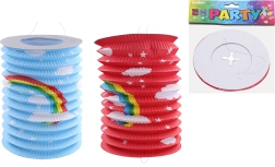 Lampions cilindrs Varavīksne 15 cm