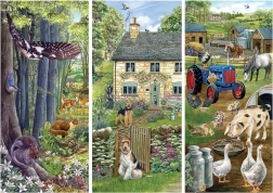 Puzle “Farma Woodland” 1000 detaļas