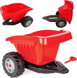 Woopie bērnu piekabināmā izberamā piekabe Active Trailer, sarkana, kravnesība 35 kg