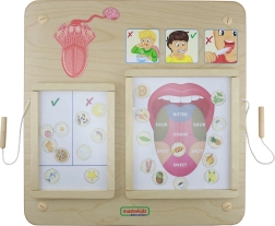 Masterkidz Izglītojošais dēlis Garšas sajūta Montessori