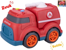 Fire truck with light and sound 17 cm