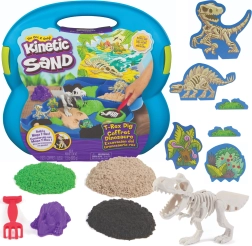 Kinētiskās smiltis T‑Rex izrakumi ar skeletu un piederumiem