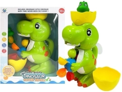 Vannas dinozaurs ar ūdens dzirnaviņām un šļācošu ūdeni