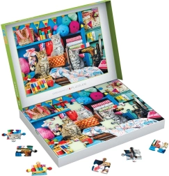 Puzzle EUROGRAPHICS Connecting Pieces Cat Knitting 48 pieces