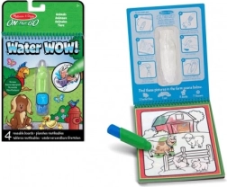 Burvīgā gleznošana ar ūdeni Dzīvnieciņi krāsojamā grāmata ar ūdens otu