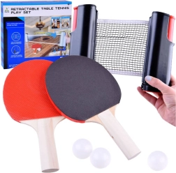 Pārnēsājams galda tenisa komplekts