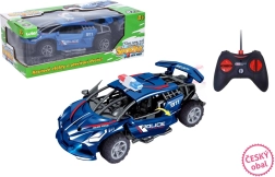 Policijas RC auto ar tālvadību un dūmu efektu