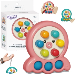 WOOPIE Veiklības spēle Kurmja dauzīšana Astoņkājis Rozā 2v1