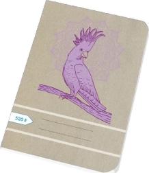 Burtnīca A5 20 lapas tīra, pārstrādāta – Papírny Brno Papagailis