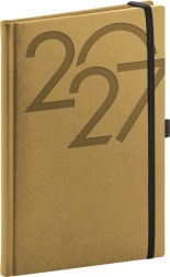 NOTIQUE weekly planner Ajax 2027 gold 15 × 21 cm