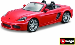 Bburago modelis Porsche 718 Boxster oranžs 1:24