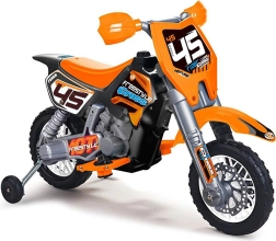Elektriska bērnu motomocikla 6V oranža FEber Cross