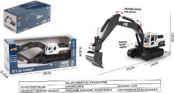 Metāla balts kāpurķēžu ekskavators