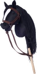 Melns rotaļu zirdziņš Hobby Horse Hoppihorse