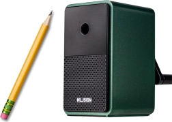 Rokas asināmais ar tvertni un regulējamu asmeni, zaļš