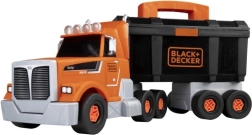 BLACK+DECKER kravas auto ar instrumentiem un urbjmašīnu, bērnu būvējamais komplekts 43 cm