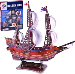 3D puzles kuģis Golden Hind, 108 gabaliņu