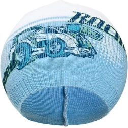 Bērnu rudens cepure New Baby Racing gaiši zila 110 (4–5 gadi)