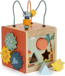 Wooden Motor Skills Cube Dino