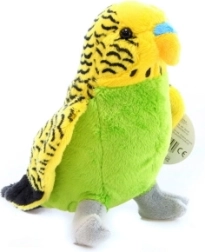 Plush budgie yellow 25 cm