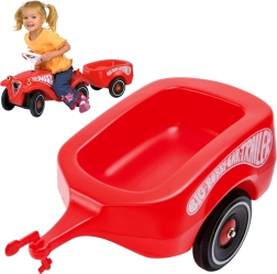 Piekabe skrejritenim BIG Bobby Car s atstarotāju, sarkana