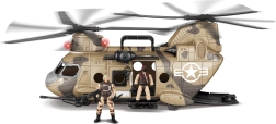 Helicopter with Figures and Effects 50 cm