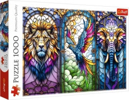 Trefl Stained Glass Animals 1000-Piece Puzzle