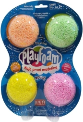 PlayFoam Boule mirdzošs komplekts 4 krāsās – netraipoša plastilīna