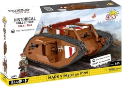 COBI Mark V (Male) tanks 1:35 komplekts 844 detaļas
